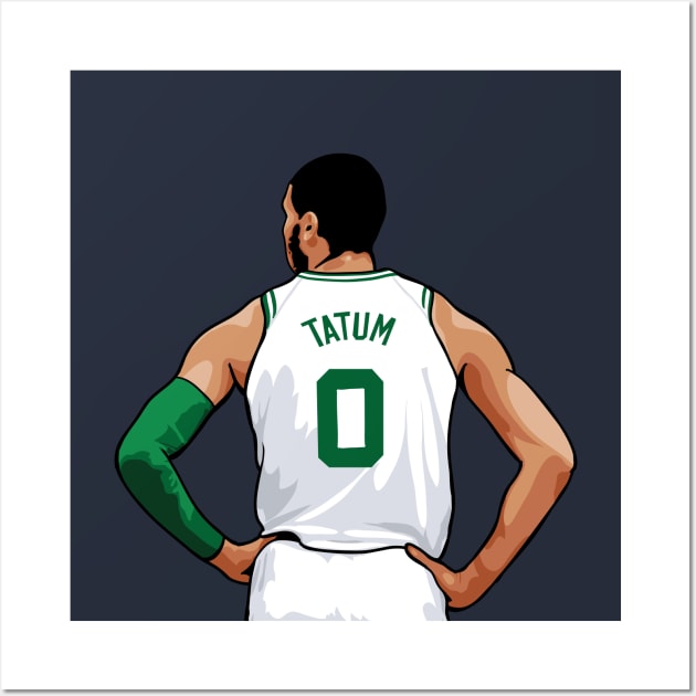 Jayson Tatum Vector Standing Wall Art by qiangdade